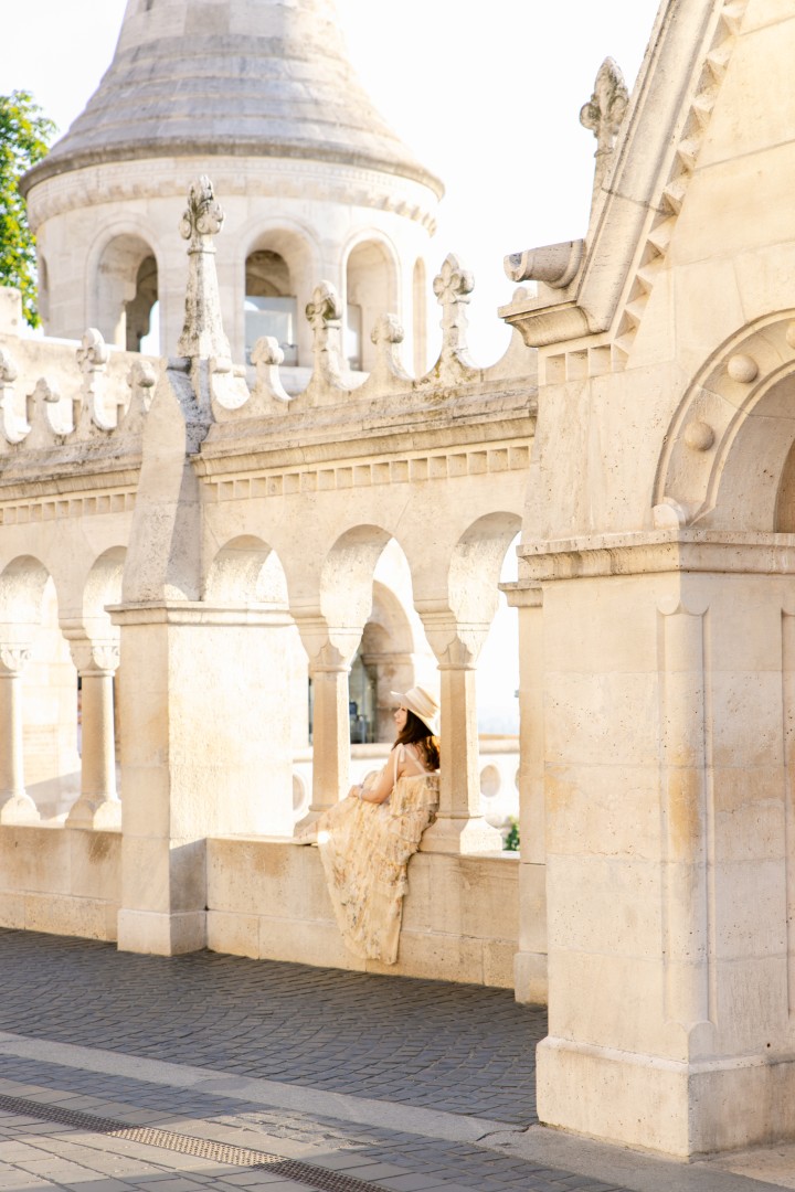  Portrait at Fisherman's Bastion with the Parliament in the background